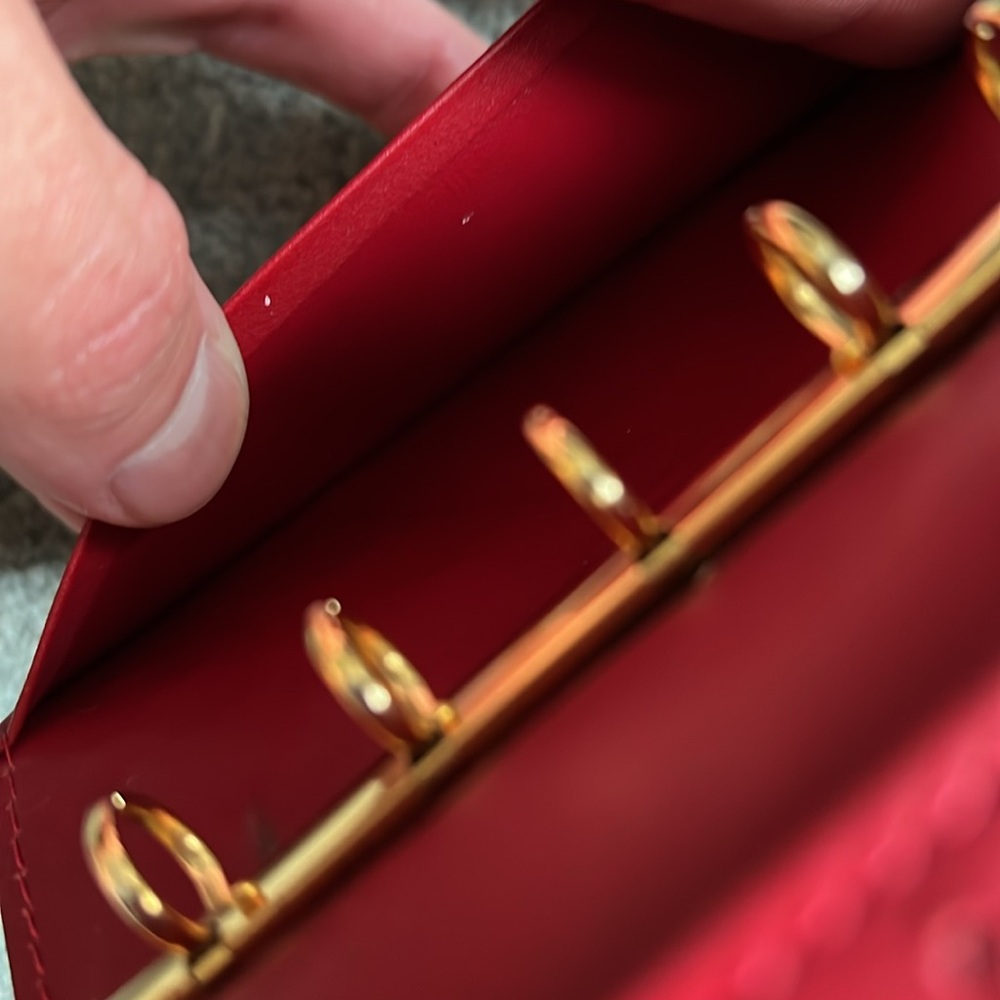 Louis Vuitton Authentic Red Vernis PM Agenda LIKE NEW - Picture 6 of 10